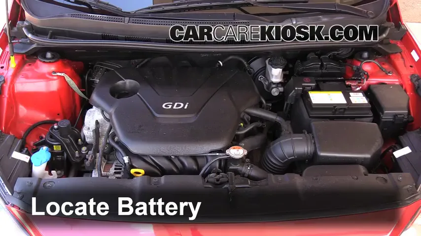 2013 Hyundai Accent GLS 1.6L 4 Cyl. Battery